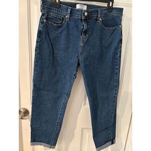 Denizen by Levi's Women Classic Medium Wash Capri Denim Jeans Boyfriend Fit Sz 8